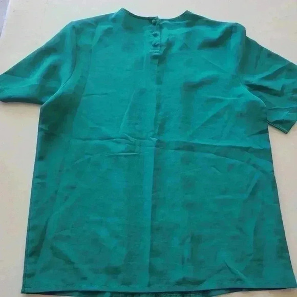 VINTAGE green blouse - Picture 2 of 3